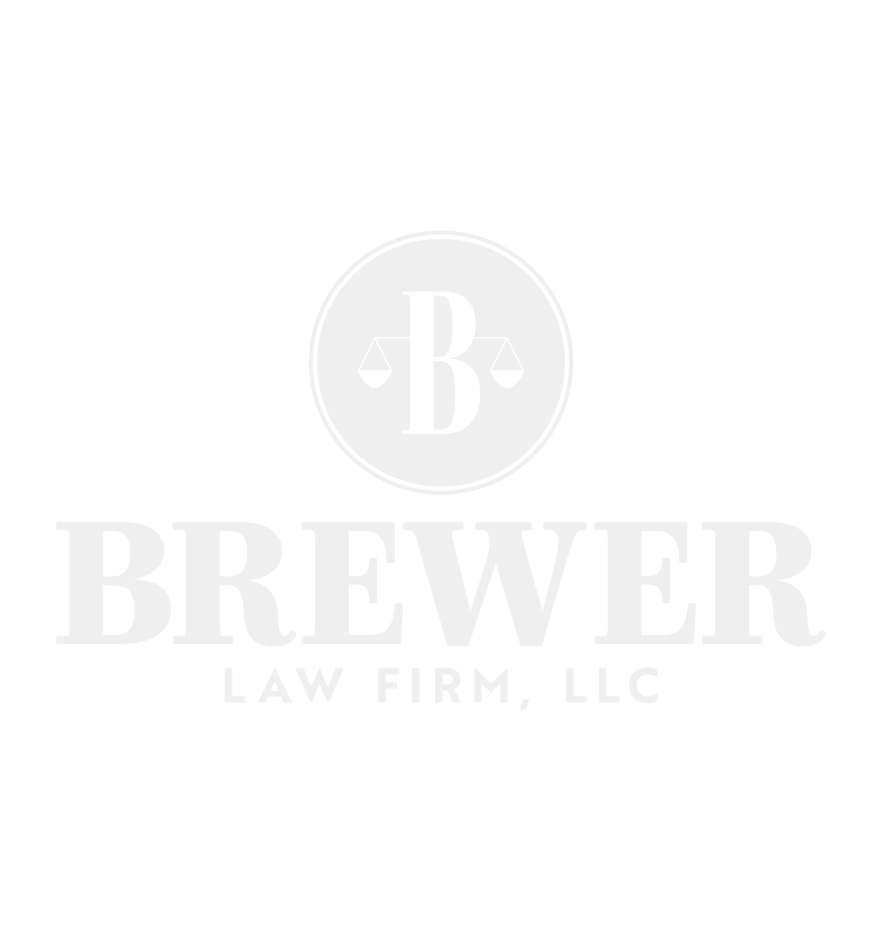 Vertical logo of Brewer Law firm